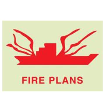 悦庭 30cmX40cm，荧光贴，专业船用IMO防火控制图 售卖规格：1张