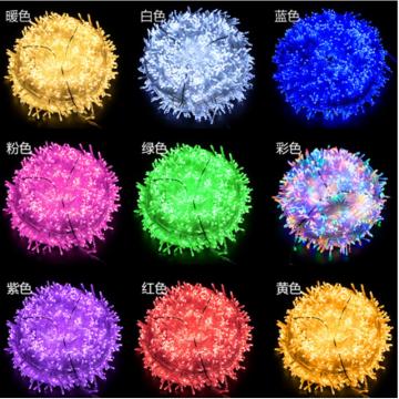 侨勋 LED彩灯,规格:100m-1000头,电压(V):AC220,功率:0.06W/m,颜色:彩色