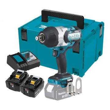 牧田/makita 充电式无刷冲击扳手，DTW1001RTJ ，3/4"，1050Nm 三档调速,18V，5.0Ah电池 售卖规格：1台