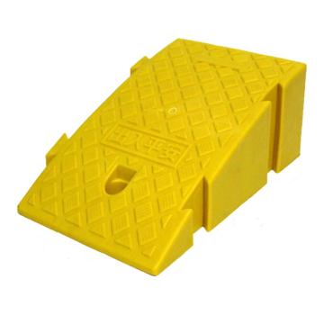 安赛瑞 斜坡垫，马路牙子路沿，塑料汽车爬坡垫，25x40x16cm，黄色卡扣款，1D00059 售卖规格：1个