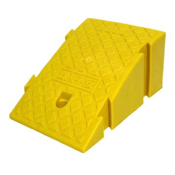 安赛瑞 斜坡垫，马路牙子路沿，塑料汽车爬坡垫，25x45x19cm，黄色卡扣款，1D00063 售卖规格：1个