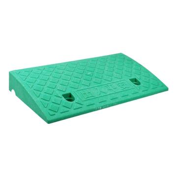 安赛瑞 斜坡垫，马路牙子路沿，塑料汽车爬坡垫，50x27x7cm，绿色，1D00040 售卖规格：1个