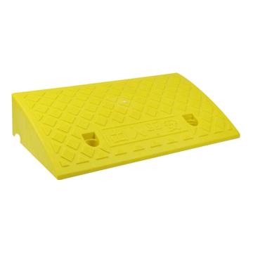 安赛瑞 斜坡垫，马路牙子路沿，塑料汽车爬坡垫，50x27x13cm，黄色，1D00048 售卖规格：1个