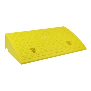 安赛瑞 斜坡垫，马路牙子路沿，塑料汽车爬坡垫，50x33x17cm，黄色，1D00051 售卖规格：1个