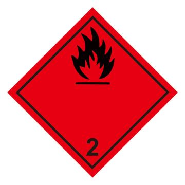 安赛瑞 危险品运输警示标签贴纸，超级易燃气体，1H01449 售卖规格：2张/包
