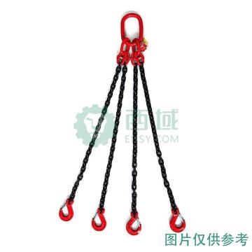 多来劲/doleco 四腿链条索具，1904 1304 02 额定载荷11.2T，使用长度2M，末端配小眼宽口吊钩 售卖规格：1套