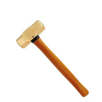 Raxwell 防爆新型木柄八角锤，铝青铜，RTAH0153 2500g 售卖规格：1把