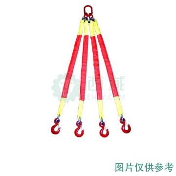 巨力 四腿吊带成套索具，MS4-06T*2M 载重(kg)：6000 长度(mm)：2000 售卖规格：1套