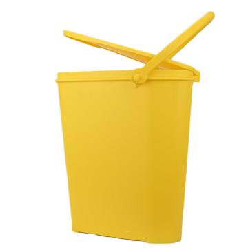 食安库/SHIANKU 食品级清洁工具带刻度水桶，74216 12L，黄色，桶盖 售卖规格：1个