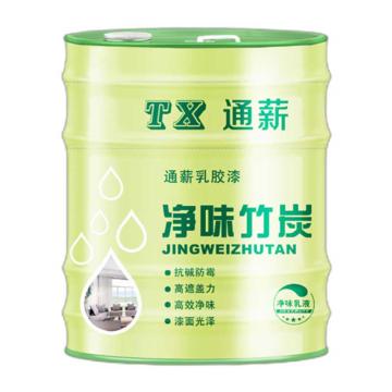 通薪/TX 内墙丙烯酸净味防潮防霉乳胶漆，内墙乳胶漆，B04银灰，18L/桶 售卖规格：18升/桶