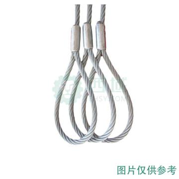 巨力 压制钢丝绳索具(麻芯)，光面有油WBF10*1m 售卖规格：1根