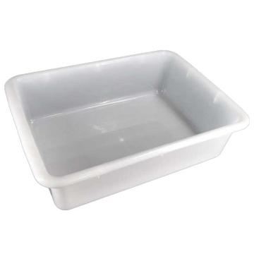 冰禹 塑料方盘,B型1号,尺寸:510×375×140mm,白色，BY-7028 售卖规格：1个