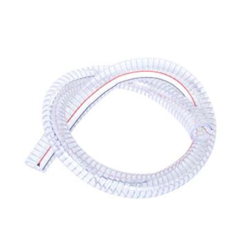 鸣固 PVC透明钢丝软管，PVC透明钢丝软管，厚2.5mm 内径25mm 售卖规格：1米