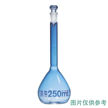普兰德/BRAND 容量瓶，36981 USP证书，BLAUBRAND®，250ml，NS 14/23，Boro 3.3，玻璃瓶塞 售卖规格：2个/包