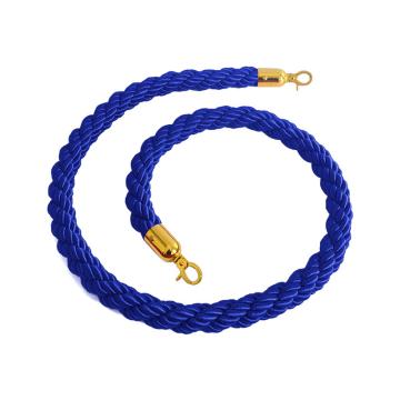 安赛瑞 迎宾球礼宾柱挂绳，一米线尼龙麻绳，蓝色钛金钩，1B00568 售卖规格：1根