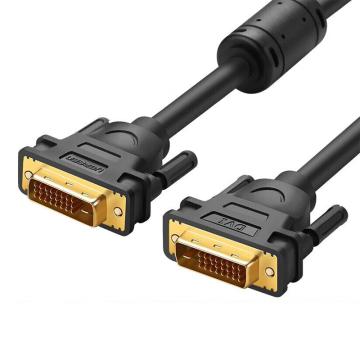 绿联/UGREEN 电脑连接线，DV101（2米） DVI双通道公对公线 （28AWG 单磁环 OD8.5 支持2560*1600P） 售卖规格：1条
