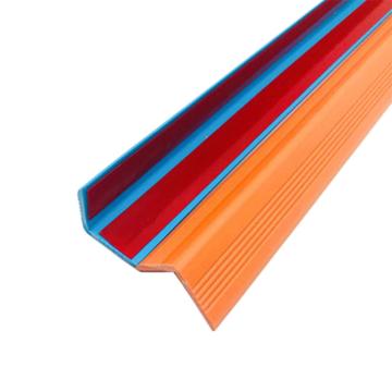 安赛瑞 PVC塑料防撞条，台阶包边条，2.5cmx，1米，桔红色，1B00114 售卖规格：1条
