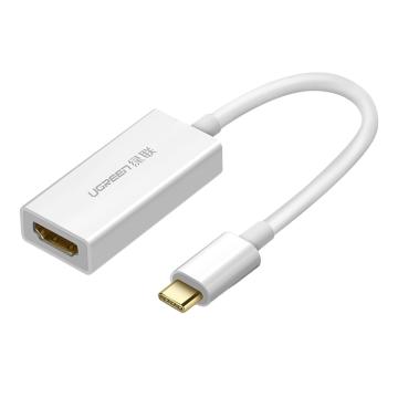 绿联/UGREEN Type-C扩展坞，40273 USB 3.1Type-C转HDMI转换器 10cm 白色 售卖规格：1个