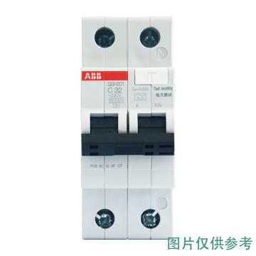 ABB 微型剩余电流保护断路器，GSH201 AC-C63/0.03 GSH201 1P+N 63A C型 30mA AC，10105184 售卖规格：1个