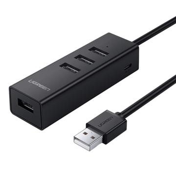 绿联/UGREEN USB2.0转4口HUB分线器，CM342（80333） 0.25m 售卖规格：1个