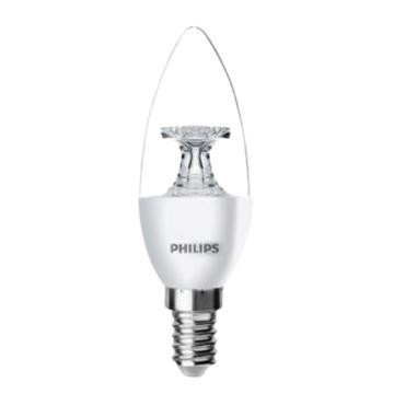 飞利浦/PHILIPS LED蜡烛泡，3.5W LED蜡烛泡，尖泡 2700K，E14 售卖规格：1个