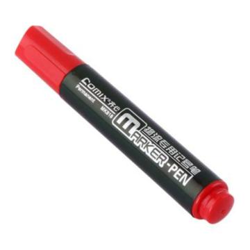 齐心 物流记号笔，MK818红 线幅2.0mm 12PCS/盒 售卖规格：1盒