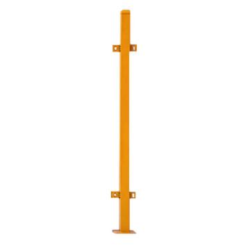 安赛瑞 冲孔基坑护栏，工地施工临边防护网，9.9kg基坑配件柱子，50方，1.2mm，黄色，1B00366 售卖规格：1根