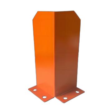 哈德威 橘色钢制防撞柱，高度=40cm；边宽10cm 钢板厚5mm 售卖规格：1个