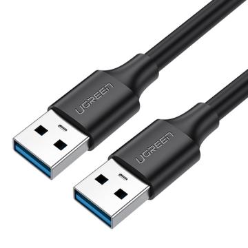 绿联/UGREEN USB 3.0 A公对A公数据线，US128（60525） 1m 黑色 售卖规格：1个