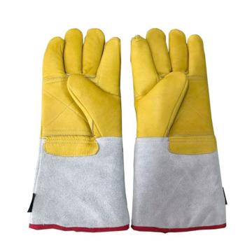 赛门 皮革低温液氮防护手套，SM-1046B 46cm 售卖规格：1副