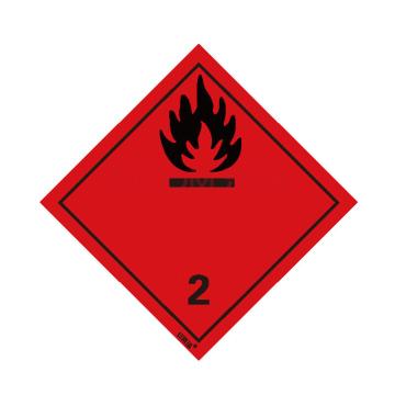 安赛瑞 危险品标识（易燃气体）- 高性能自粘性材料，200*200mm，20张/包，32102 售卖规格：1包