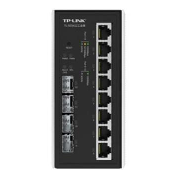 普联/TP-LINK 工业级交换机，TL-SG5412工业级 8GE+4SFP 导轨式三层网管以太网专用 铝合金壳 售卖规格：1台