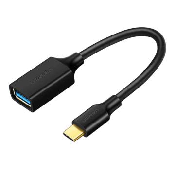 绿联/UGREEN 转接线，US154（30701） Type-C公转USB3.0母 OTG数据线 15cm 黑色 售卖规格：1个