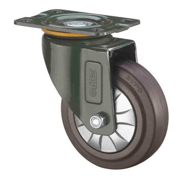 向荣动力 橡胶(ER)单轴承平底活动脚轮，J03S-01-63-521 脚轮中型2.5寸65kg 售卖规格：1个