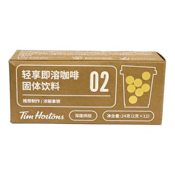 TIMS（天好） 咖啡粉冻干2号，浓郁拿铁风味2g*12 （一件代发） 售卖规格：1盒