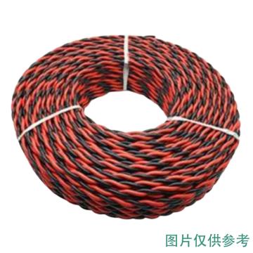 起帆 铜芯聚氯乙烯绝缘绞型连接用耐火软电线，NH-RVS-300/300V-2*2.5 红黑色 售卖规格：100米/卷