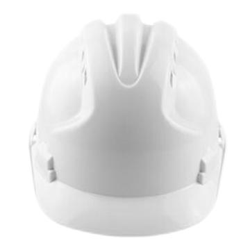汉盾 三筋HDPE透气安全帽，HD-HT35 白色 带透气孔，无反光条，新旋钮帽衬，Y型下颚带 售卖规格：1顶