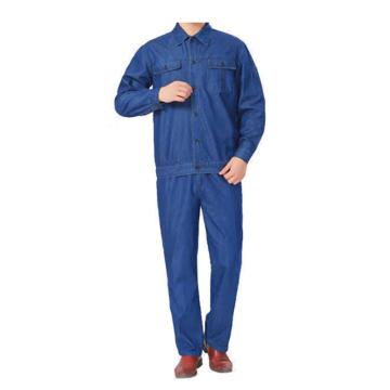 虎邦世家 全棉夏装牛仔套装，HBSJ153 蓝色 售卖规格：1套