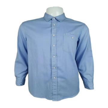 虎邦世家 全棉长袖衬衣，HBSJ160 浅蓝色 售卖规格：1件