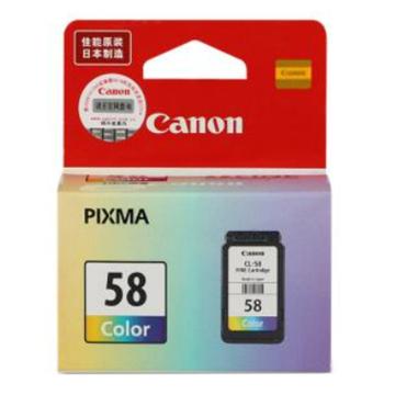 佳能/Canon 墨盒，CL-58 彩色 适用E488、E478、E468、E418 售卖规格：1个