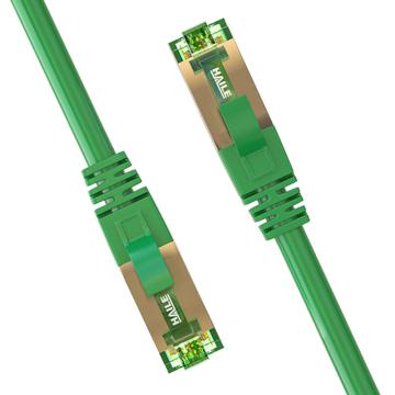 海乐 内外网转换屏蔽网络跳线10米，HP-517-10M(绿B) 售卖规格：1根