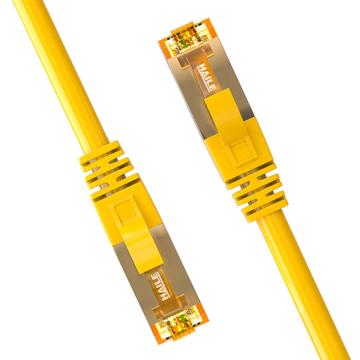 海乐 内外网转换屏蔽网络跳线3米，HP-517-3M(黄B) 售卖规格：1根