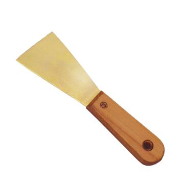 Raxwell 防爆木柄泥子刀，铝青铜，25*200mm，RTAG0067 售卖规格：1把