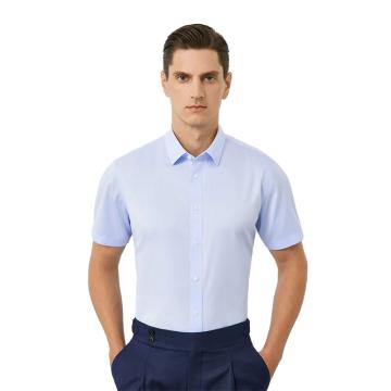 京澜 男士短袖衬衫，JL154 纯棉免烫 售卖规格：1件
