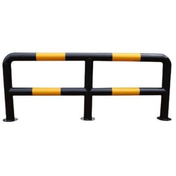 伏兴 钢管护栏，防撞栏，M型双层76*1500*600*2.0黑漆黄膜，C1489 售卖规格：1个