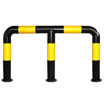 伏兴 钢管护栏，防撞栏，M型114*1500*600*3.0黑漆黄膜，C1492 售卖规格：1个