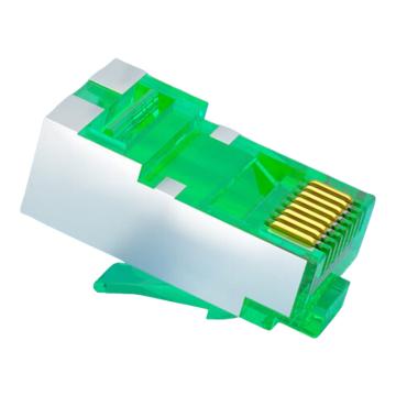 海乐 内外网转换屏蔽网络水晶头，HP-517(绿B) 1个 售卖规格：1个