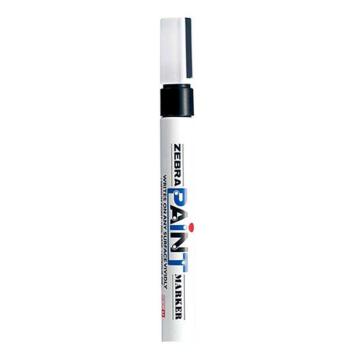 斑马/ZEBRA PAINT记号笔油漆笔，MOP-200M 2.5mm （黑色） 10支/盒 售卖规格：1支