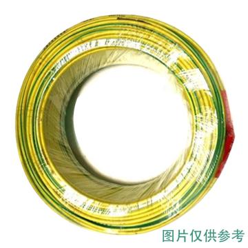 沪安 阻燃单芯软电线，ZR-BVR-2.5mm² 黄绿 售卖规格：100米/卷