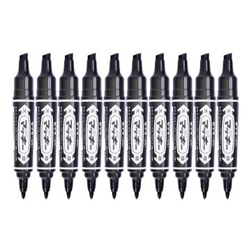 斑马/ZEBRA 大麦奇双头油性记号笔，MO-150/黑色 细头1.5-2mm 粗头6mm 售卖规格：10支/盒